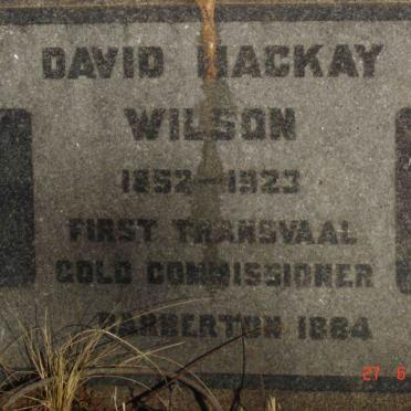 WILSON David Mackay 1852-1923