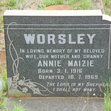 WORSLEY Annie Maizie 1916-1969