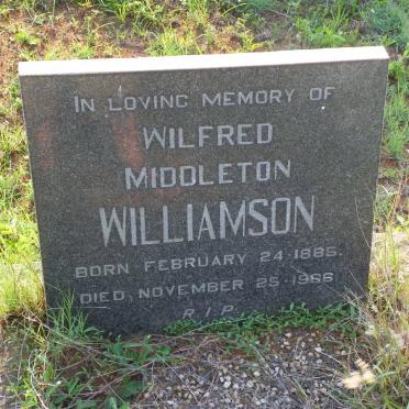 WILLIAMSON Wilfred Middleton 1885-1966