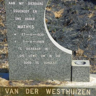 WESTHUIZEN Mathys, van der 1930-1984