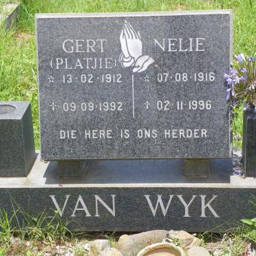WYK Gert, van 1912-1992 &amp; Nelie 1916-1996