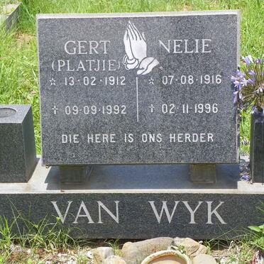 WYK Gert, van 1912-1992 &amp; Nelie 1916-1996