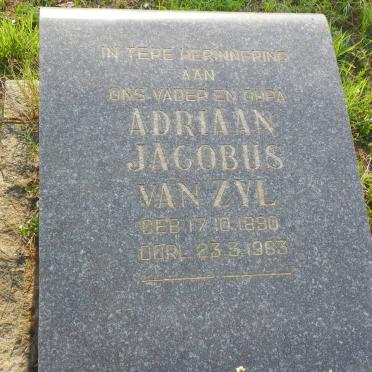 ZYL Adriaan Jacobus, van 1890-1963