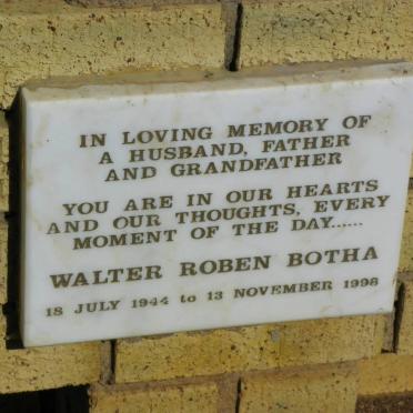 BOTHA Walter Roben 1944-1998