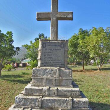 Mpumalanga, BARBERTON, British Military Garden of Remembrance_2, Consort Mine WWII memorial