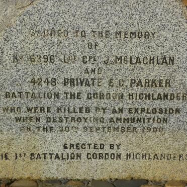 McLAGHLAN J. -1900 :: PARKER E.G. -1900