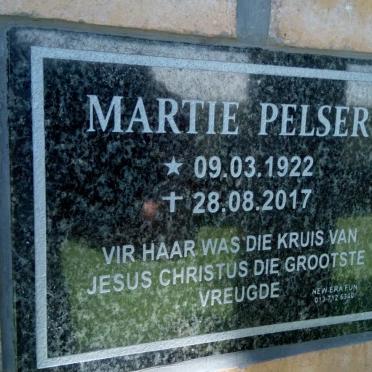 PELSER Martie 1922-2017