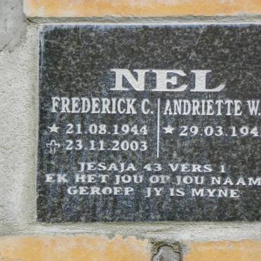 NEL Frederick C. 1944-2003 &amp; Andriette W.J. 1945-