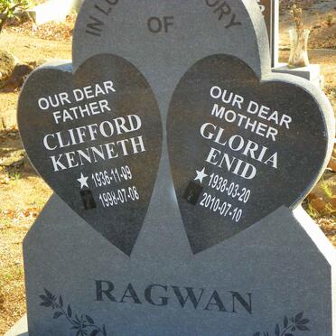 RAGWAN Clifford Kenneth 1936-1998 &amp; Gloria Enid 1938-2010