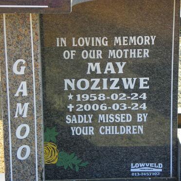 GAMOO May Nozizwe 1958-2006