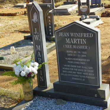 MARTIN Jean Winifred nee MASHER 1933-2005