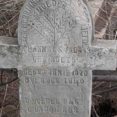 JACOBS Johanna C.S. nee ROETS 1870-1940
