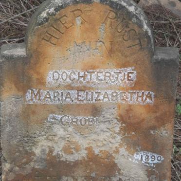 GROBLER Maria Elizabetha 1889-1890