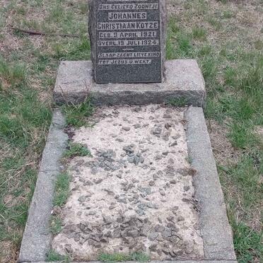 KOTZE Johannes Christiaan 1921-1924