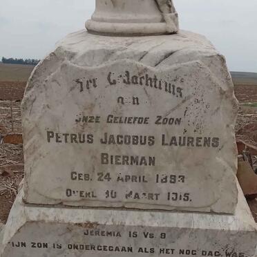 BIERMAN Petrus Jacobus Laurens 1893-1915