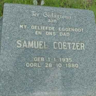 COETZER Samuel 1935-1980