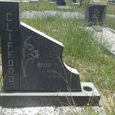CLIFFORD Maria S. 1926-198?