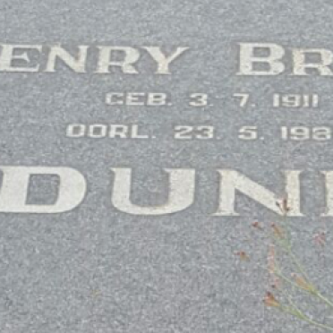 DUNN Henry Brown 1911-1987