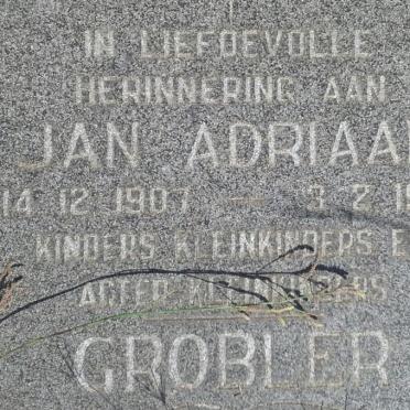 GROBLER Jan Adriaan 1907-1991