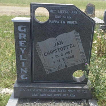 GREYLING Jan Christoffel 1957-1989