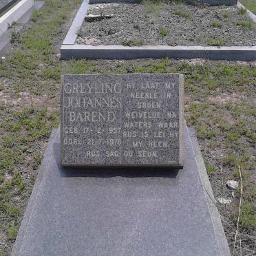 GREYLING Johannes Barend 1957-1978