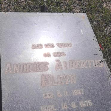 KLEYN Andries Albertus 1897-1976