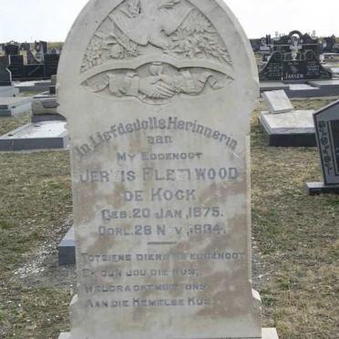 KOCK Jervis Fleetwood, de 1875-1934