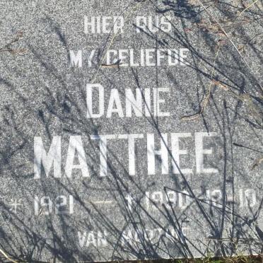 MATTHEE Danie 1921-1990