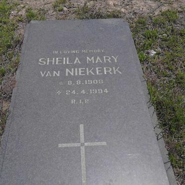 NIEKERK Sheila Mary, van 1908-1994