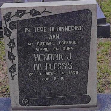 PLESSIS Hendrik J., du 1905-1979