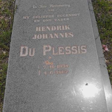 PLESSIS Hendrik Johannes, du 1934-1982