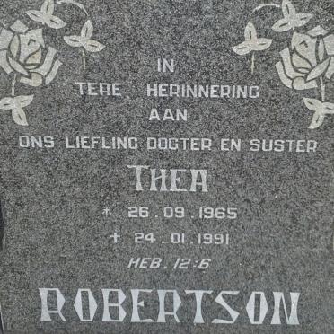 ROBERTSON Thea 1965-1991