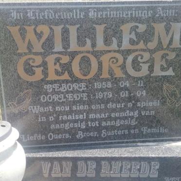 RHEEDE Willem George, van de 1958-1979