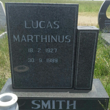 SMITH Lucas Marthinus 1927-1989