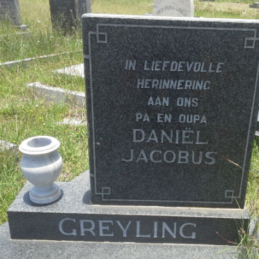 GREYLING Daniel Jacobus