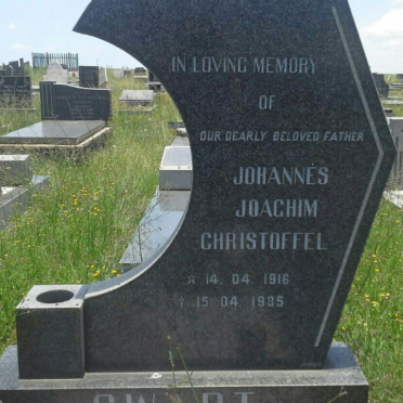 SWART Johannes Joachim Christoffel 1916-1985