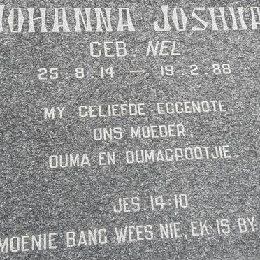 ? Johanna Joshua nee NEL 1914-1988
