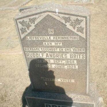 BRITS Rudolf Andries 1868-1928