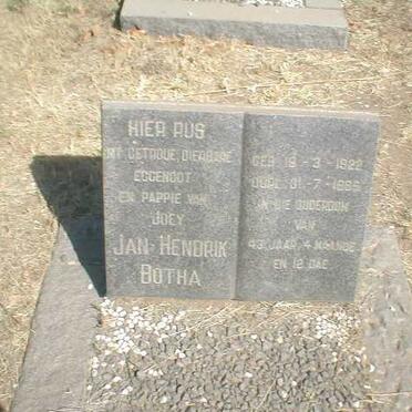 BOTHA Jan Hendrik 1922-1965