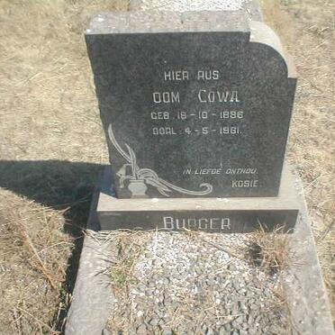 BURGER Cowa 1886-1961