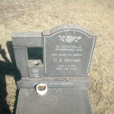 BOTHMA C.A.1921-1971