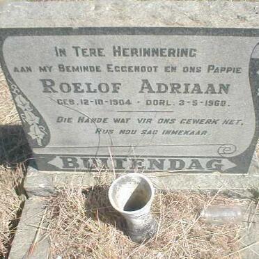 BUITENDAG Roelof Adriaan 1904-1960