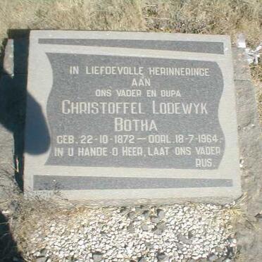 BOTHA Christoffel Lodewyk 1872-1964