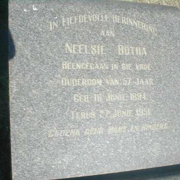 BOTHA Neelsie 1894-1951