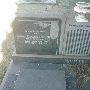 BUTLER Johanna Susanna geb. OOSTHUIZEN 1908-1991