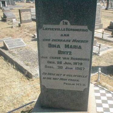 BRITZ Dina Maria 1878-1967