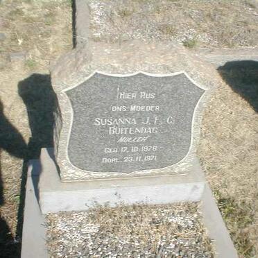 BUITENDAG Susanna J.F.G. nee MULLER 1878-1971