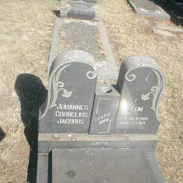 BLOM Johannes Cornelius Jacobus 1909-1971