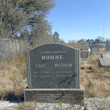 BRUNE Carl 1888-1945 & Mathilde 1887-19?8