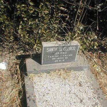 CLERCQ Santie, de nee SPIES 1928-1971
